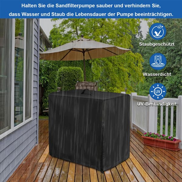 Vattentätt 55*50*62 cm poolskydd för INTEX poolpump sandfiltreringssystem