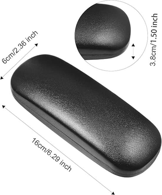 3-delt brilleetui-sæt - Hårdt etui/ridsefast - 160x60mm