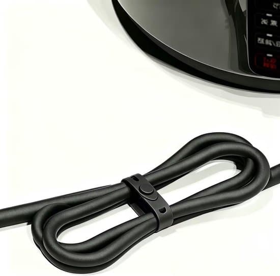 10 genanvendelige silikone kabelbindere - kabelorganisator (sort - 80 mm)