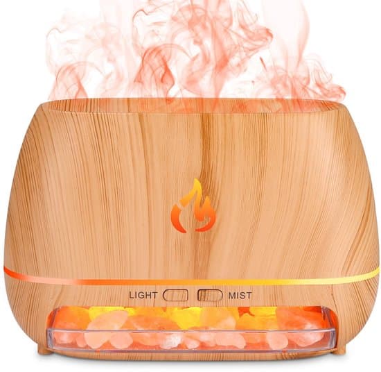 Flammeeffekt Aroma Diffuser - Æterisk Olie Aroma Diffuser - 250ml - 7-farvet Luftfugter - Velegnet til Hjem og Kontor