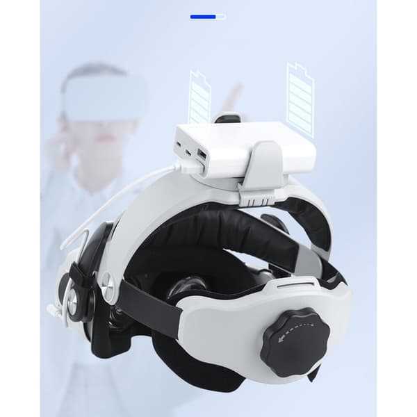 Justerbart VR-hovedbånd til VR M2 F2, kompatibelt med Quest 2, tilbehør, ansigtsholder, polstring, VR-headsetstativ