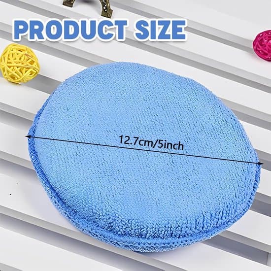 Mikrofiber bilsvampe og polerpuder applikator med elastikbånd (4 stk.)
