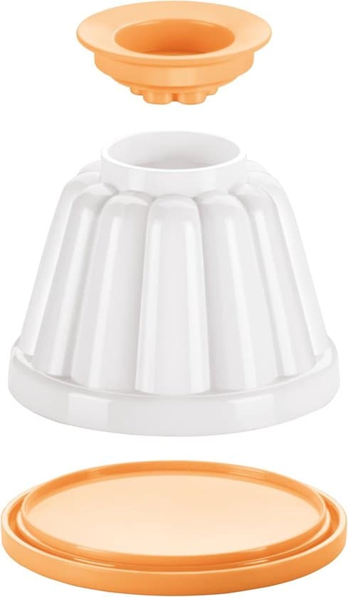 4 Puddingformar - Puddingformar - Lockförsedda koppar - Vaniljkrämformar - 150ml - DIY - Verktyg för desserter - 7cm - Vit