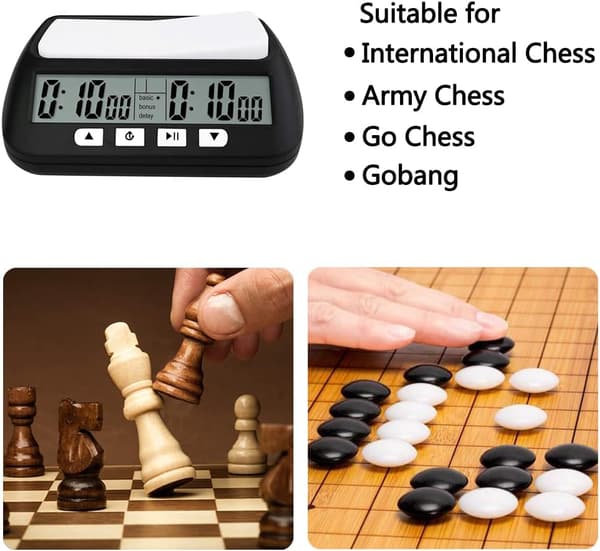 Ny professionell schacktimer digital nedräkningsstoppur schackspelstimer