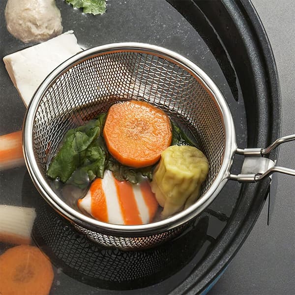 Silställ för hot pot, nudelsil – silver