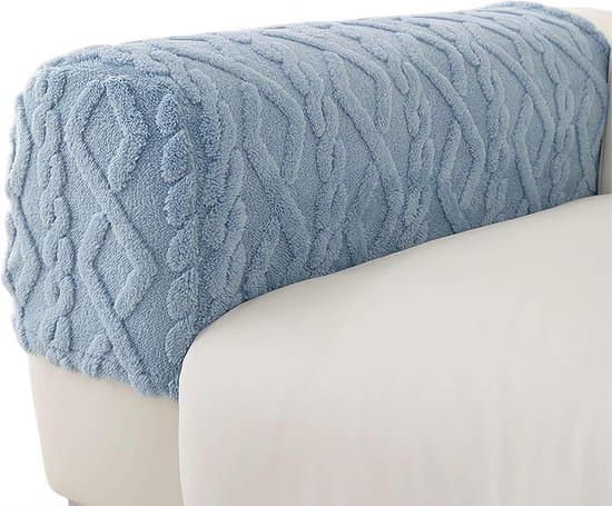 2-pak blå elastiske sofapudebetræk (16,5-20,5 x 46-54 cm)
