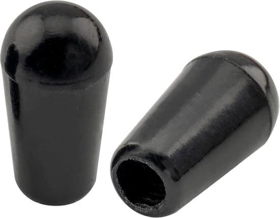 Metrisk M3.5 Guitar LP Toggle Switch Knop, Toggle Switch Hætte, til 3-positions kontakter, Sort (2-delt sæt)