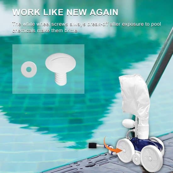 Hjulskruvar - 6-pack, med brickor, Lämplig för poolrobot 180, 280 C55