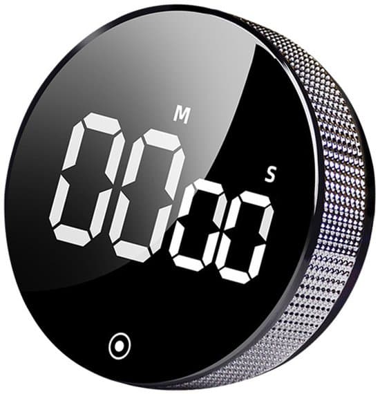 Digital kökstimer med stor LED-display och magnetisk baksida nedräkning för matlagning