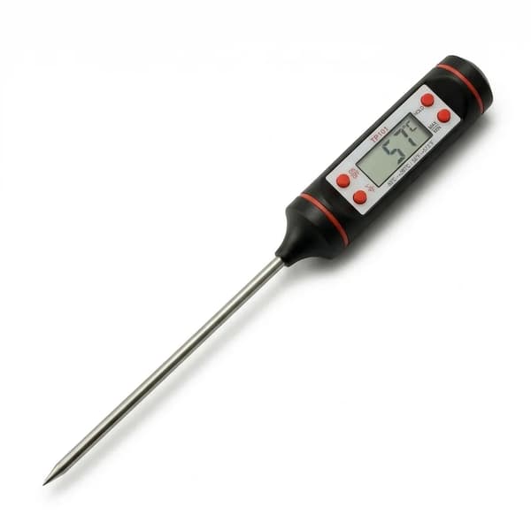 Digital LCD stegetermometer, indstikstermometer, køkkentermometer (til kød, steg, bagning, øl, vin osv.)