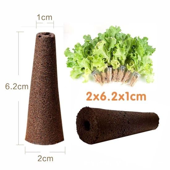 100-pack 2x6,2x1cm Hydroponiska växttillväxtsvampar