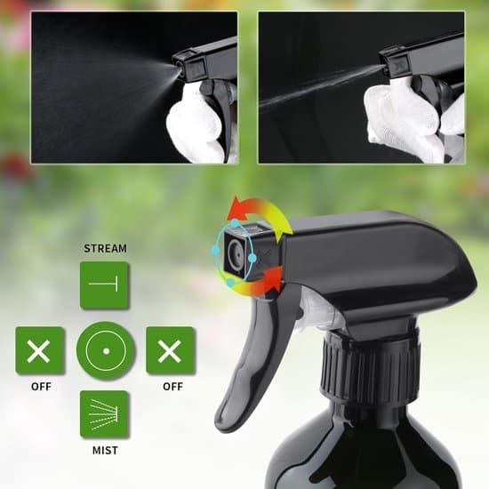2-pack 300 ml plastsprayflaskor för växter, justerbar fin dimma och stråle med vattenspruta.