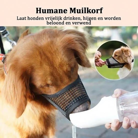 Hundemundkurv - Blødt net - Størrelse S - Sort