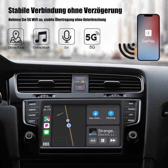 Trådløs CarPlay-adapter til iOS - Kablet CarPlay til Trådløs CarPlay