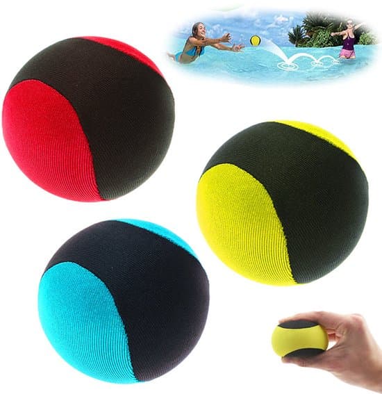 3 - Vattenbollar för vattenlekar - Spelbollsfoder - Strandbollar och poolbollar - Vattenbollar - Studsande vattenbollar - Studsande strandbollar - Röd,...
