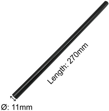 10-pak sorte 11 mm x 270 mm smeltelimstænger