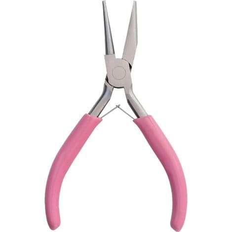 Rundspetsig tång, 5-pack; Mini precisionsavbitare, 1 styck, rosa.