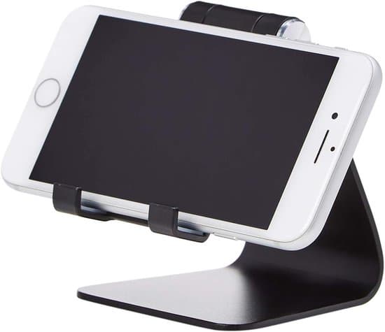Telefonholder, Enkel, Dobbelt, Sort