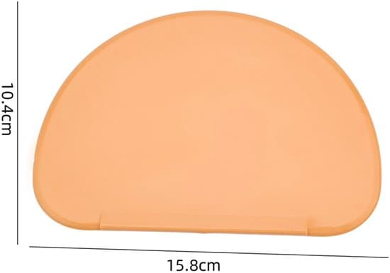 2-delt fleksibel dejspatel- og skæresæt - Orange