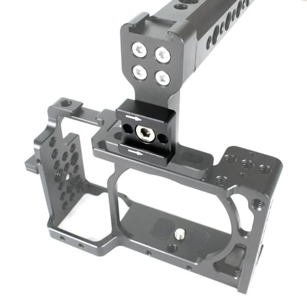 Spegelös kamerabur, förlängd stabilisator, blixtskoadapter