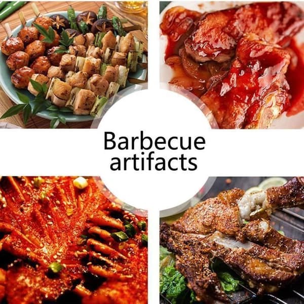 BBQ-redskaber - 9-dele sæt - Rustfrit stål - Medium 38 cm - Essentielt til BBQ