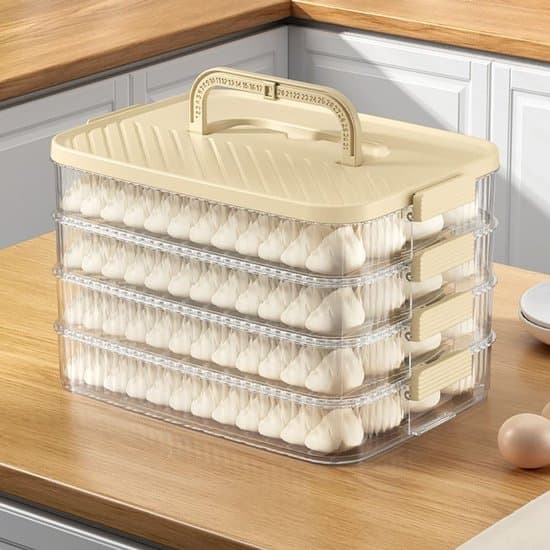 Flerlags opbevaringsboks til dumplings - Hold frisk