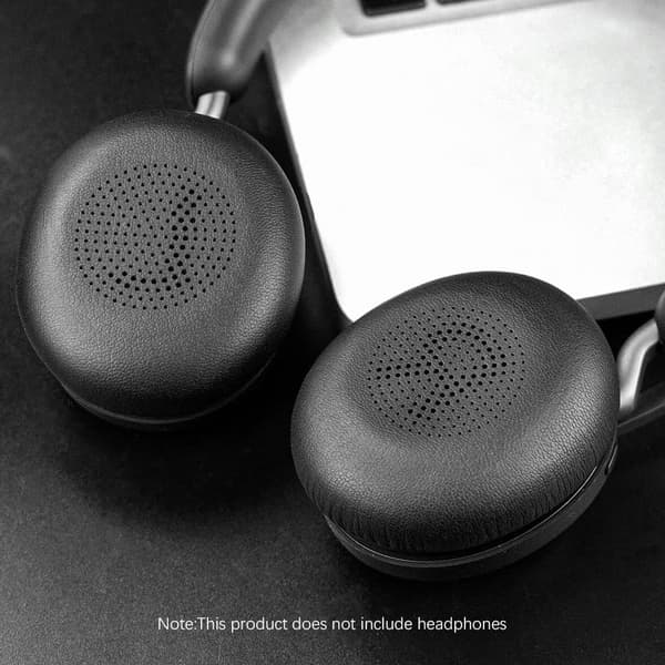 Erstatningsørekopper til Jabra ELITE 45H kompatibel med Evolve2 65 65MS 65UC MS UC Evolve2 40 40UC 40MS USB Elite 45h 1 par sort med klips