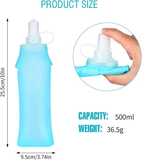TPU-pehmopullo - 500 ml - Monivärinen