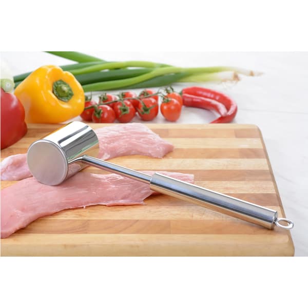 Köttklubba i rostfritt stål - Biffmörningshammare - 28 cm