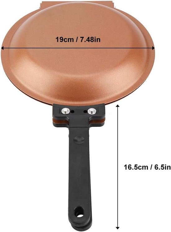 Dobbeltsidet non-stick pande - 18 cm