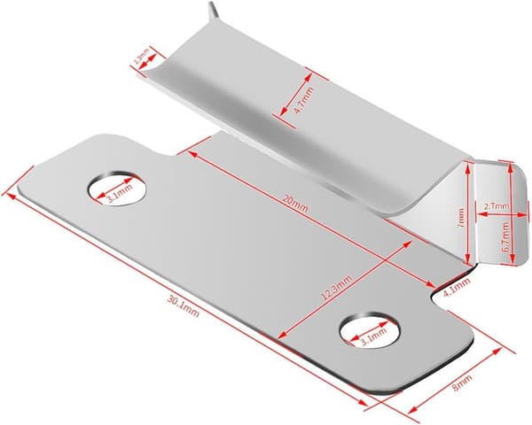 10 3D-printer sengebeslag, 7 mm spændediameter, egnet til Ender 3
