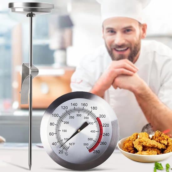 Køkkentermometer, Stegetermometer, Direkte Display, Madtermometer, Ovnetermometer, Professionelt Termometer, High Definition Display, Grillning