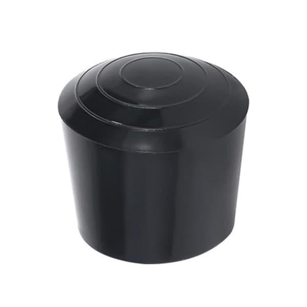 16 gummifødder - velegnet til bord-, stole- og møbelben, 20 mm sort.