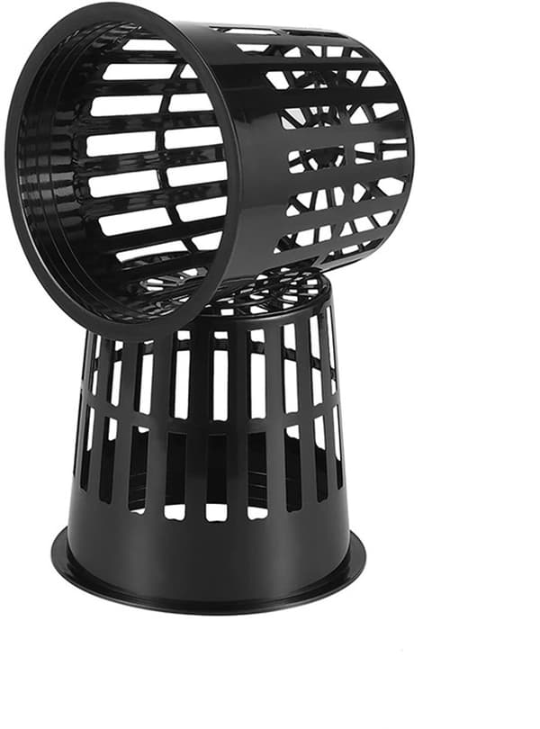 Netpotter - 6,5 cm - velegnet til hydroponik - 10 stk. - sort