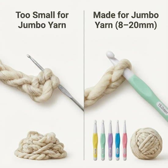 5-delt ergonomisk hæklesæt - 8 mm til 20 mm - Til tykt garn/DIY