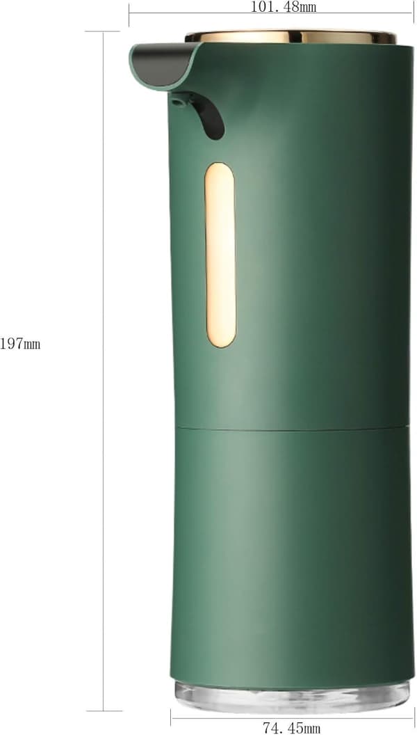 Automatisk sensor bordplade sæbedispenser, skumsæbedispenser, shampoo, badeværelse og håndsæbedispenser (hvid)