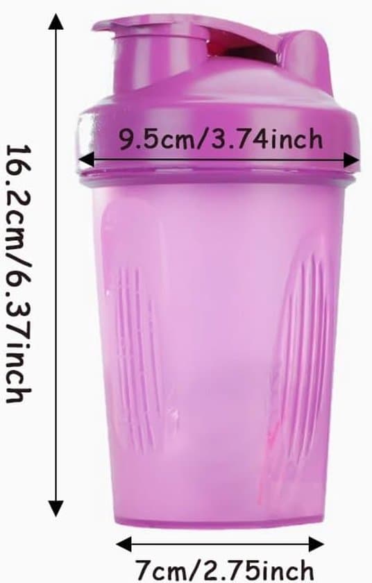 Violetti Shaker-kuppi - 400ml