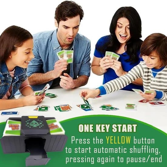 Kortblandningsmaskin, elektronisk pokermixer, stöder 2 bridgekortlekar