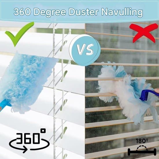 30-pack 360° engångsdukar kompatibla med Swiffer Dusters, blå