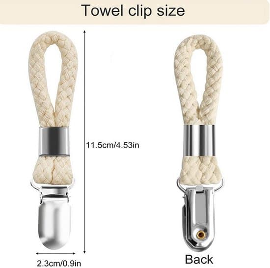 10-pack 11,5 cm väggmonterade tehandduks- och disktraseklämmor