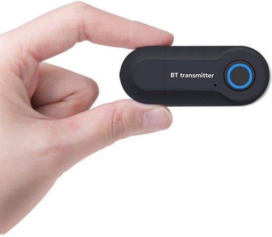 Bluetooth-sender - Bærbar trådløs Bluetooth 5.0-adapter - 3,5 mm stereolydsystem med lav latenstid -