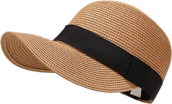 Brun vævet stråhat - sommer - til damer og herrer