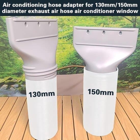 Flad udstødningsrørforbindelse - Bærbar aircondition flad forbindelse - Tilbehør til bærbar aircondition (130/150 mm)