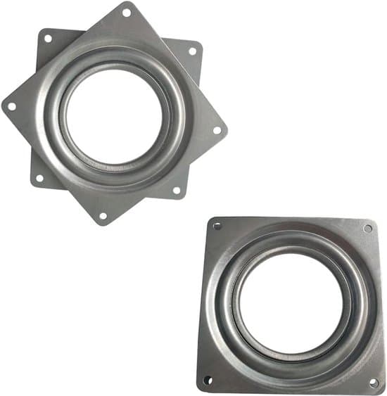 4-delad 2-tums roterande displayställset - Kullagerbricka - Robust - Silver