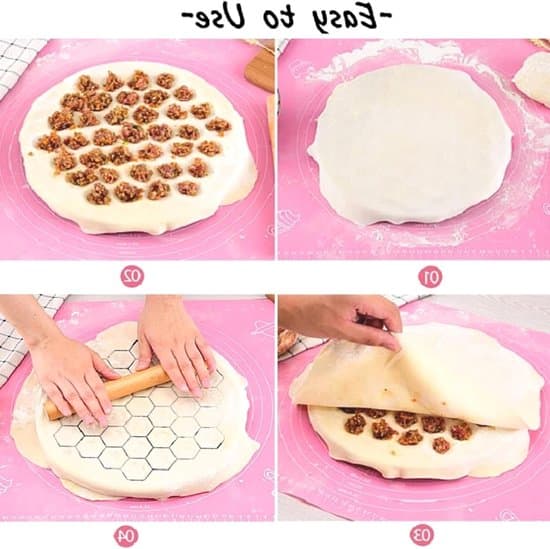 Dumpling Maker - Aluminiumslegering - 25 cm Diameter - 37 Huller - Hurtig og Nem Forberedelse - Perfekt Form - Dumpling Form