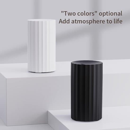 Lämplig för luftfuktare 100 ml mini-diffusor aromaterapi 7 färglampor fast vit
