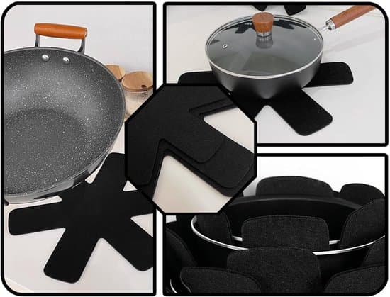 Grydelap - 3-delt sæt - Sort - Filtmateriale - 26/35/38 cm