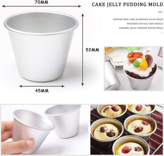 Buddingforme - 6-delt non-stick bageformpakke, velegnet til kager og muffins