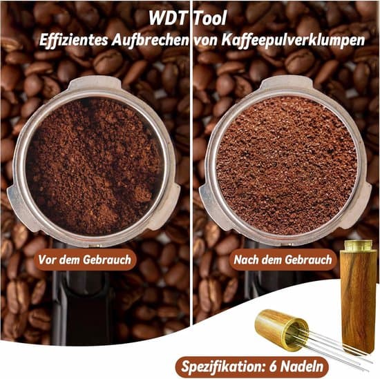 Espresso Tamper Sæt i Rustfrit Stål 51 mm - Kaffetilbehør til Barista