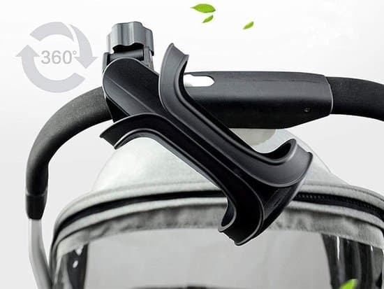 Universal Klapvogn/Cykel 360° Roterende Kopholder - Quick-release